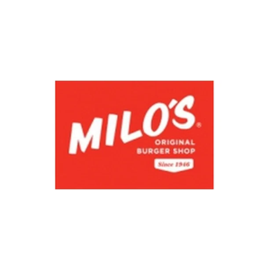 miloshamburgers brand logo for miloshamburgers.com