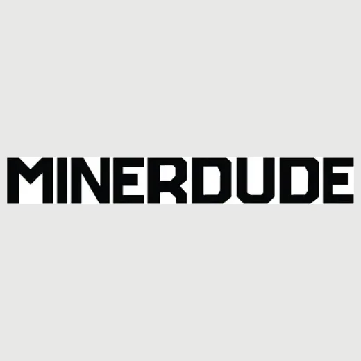 minerdude brand logo for minerdude.com