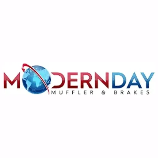 moderndaymuffler brand logo for moderndaymuffler.com