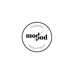 modernpodiatrist brand logo for modernpodiatrist.com