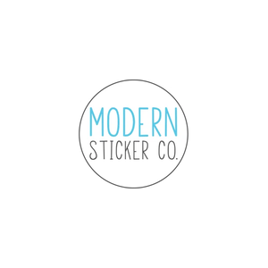 modernstickerco brand logo for modernstickerco.com