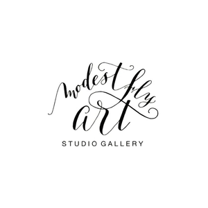 modestflyart brand logo for modestflyart.org