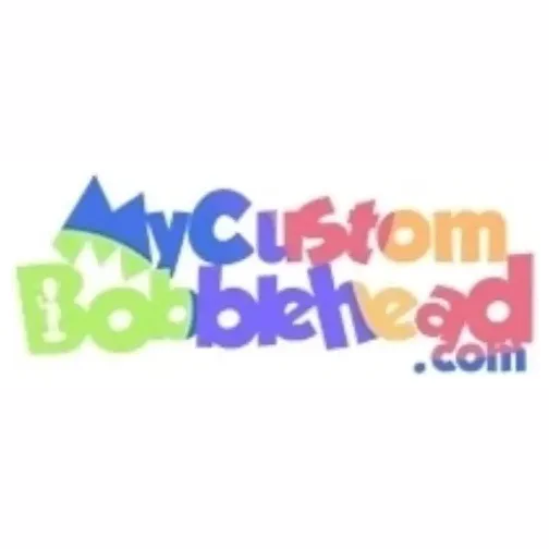 mycustombobblehead brand logo for mycustombobblehead.com