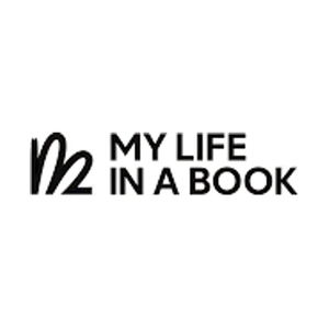 mylifeinabook brand logo for mylifeinabook.com