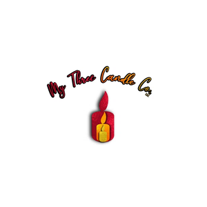 mythreecandleco brand logo for mythreecandleco.com