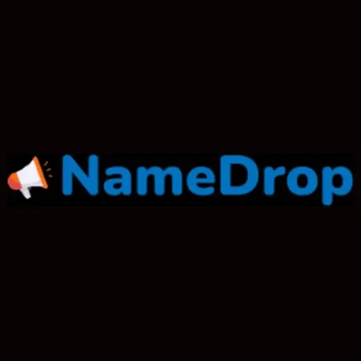 name-drop brand logo for name-drop.ai