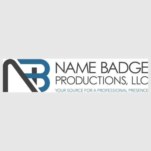 namebadgeproductions brand logo for namebadgeproductions.com