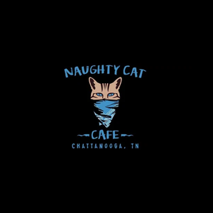 naughtycatcafe brand logo for naughtycatcafe.com