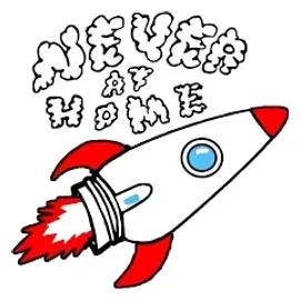 neverathomeclothing brand logo for neverathomeclothing.com