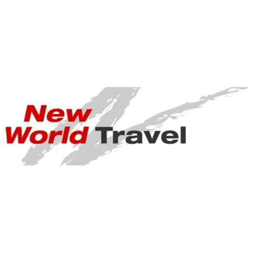 newworldtravel brand logo for newworldtravel.com