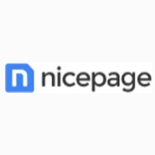 nicepage brand logo for nicepage.com