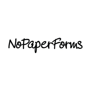 nopaperforms brand logo for nopaperforms.com