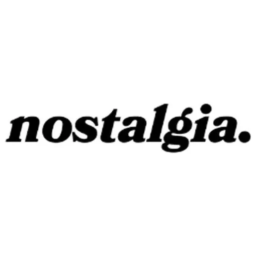 nostalgia. brand logo for nostalgialove.com