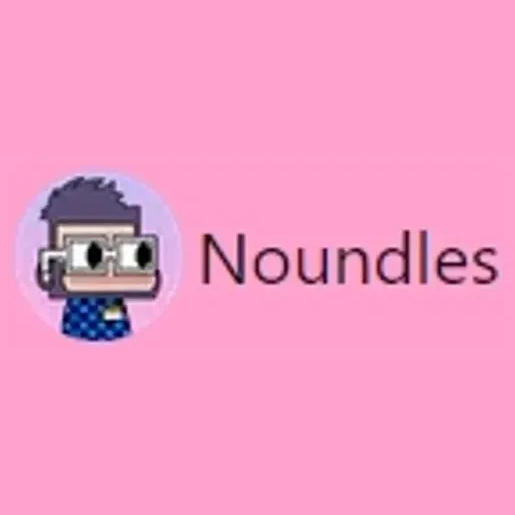 noundles brand logo for noundles.io