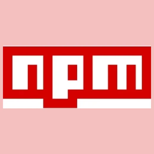 npmjs brand logo for npmjs.com