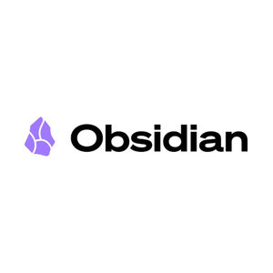 obsidian brand logo for obsidian.md