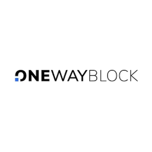 onewayblock brand logo for onewayblock.com