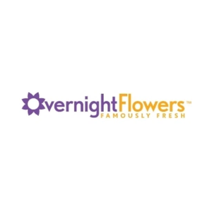 overnightflowers brand logo for overnightflowers.com
