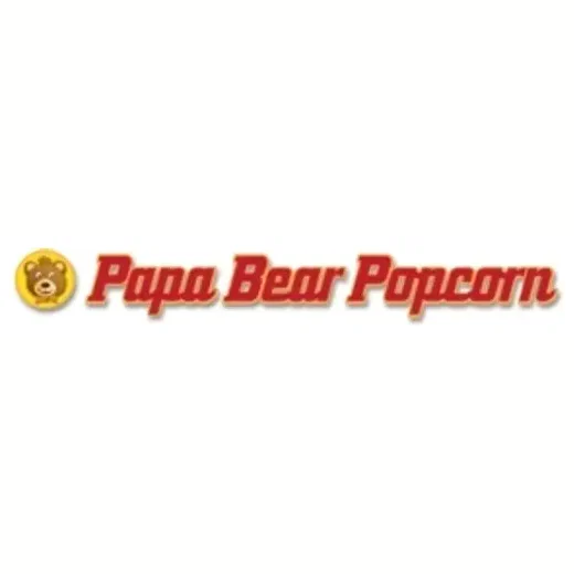 papabearpopcorn brand logo for papabearpopcorn.com