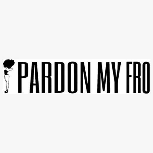 pardonmyfro brand logo for pardonmyfro.com