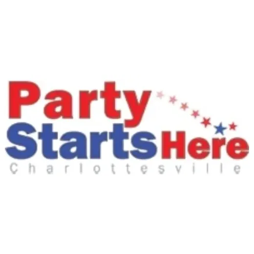 partystartsherecharlottesville brand logo for partystartsherecharlottesville.com