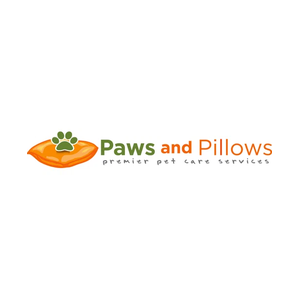 pawsandpillows brand logo for pawsandpillows.com