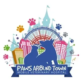 pawsaroundtown brand logo for pawsaroundtown.com