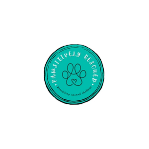pawsitivelyrescued brand logo for pawsitivelyrescued.shop