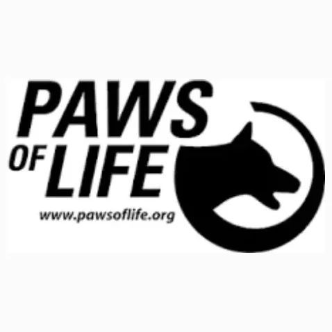 pawsoflife brand logo for pawsoflife.org