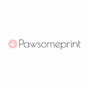 pawsomeprint brand logo for pawsomeprint.com