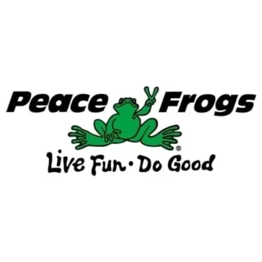 Peace Frogs brand logo for peacefrogs.com