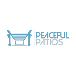 peacefulpatios brand logo for peacefulpatios.com