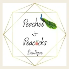 peachesandpeacocks brand logo for peachesandpeacocks.com