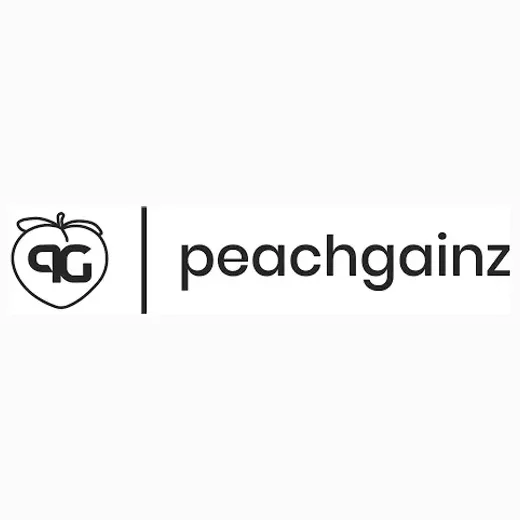 peachgainz brand logo for peachgainz.com