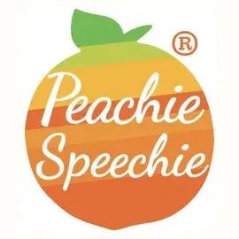 peachiespeechie brand logo for peachiespeechie.com