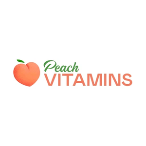 peachvitamins brand logo for peachvitamins.com
