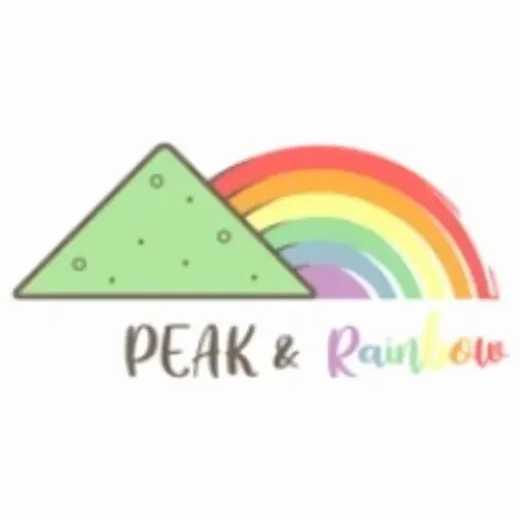peakandrainbow brand logo for peakandrainbow.com