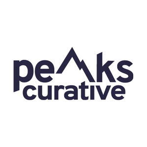peakscurative brand logo for peakscurative.com