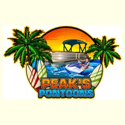 peakspontoons brand logo for peakspontoons.com