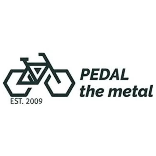 pedalthemetal brand logo for pedalthemetal.com