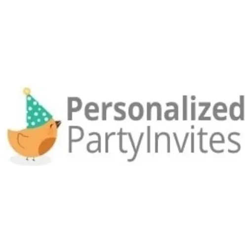 personalizedpartyinvites brand logo for personalizedpartyinvites.com