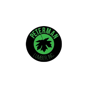 petermanlumber brand logo for petermanlumber.com