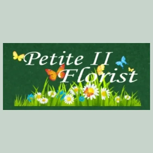 petite2florist brand logo for petite2florist.com