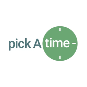 pickatime brand logo for pickatime.com