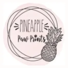 pineapplepawprints brand logo for pineapplepawprints.com