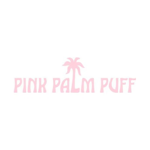 pinkpalmpuff brand logo for pinkpalmpuff.com