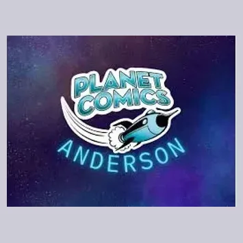planetcomicsanderson brand logo for planetcomicsanderson.com