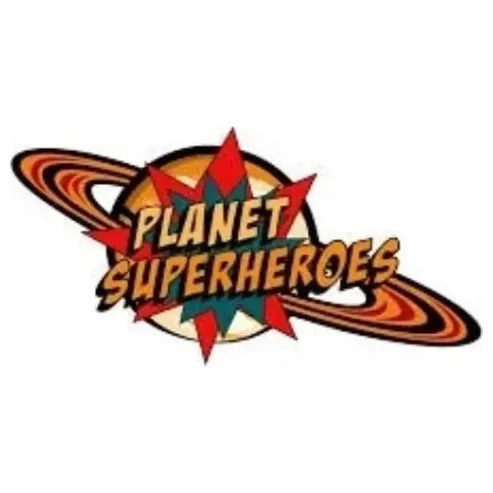 planetsuperheroes brand logo for planetsuperheroes.com