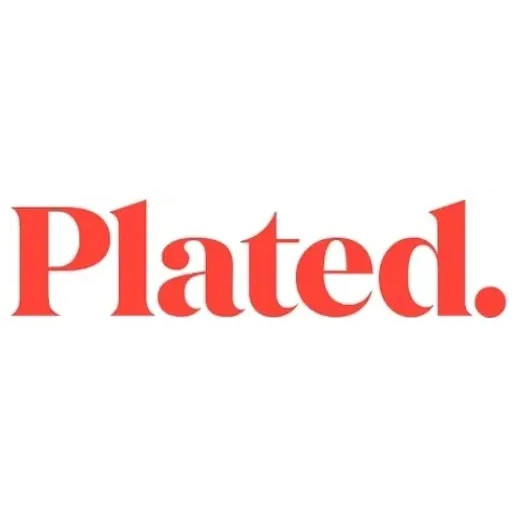 plated brand logo for plated.com