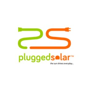 pluggedsolar brand logo for pluggedsolar.com